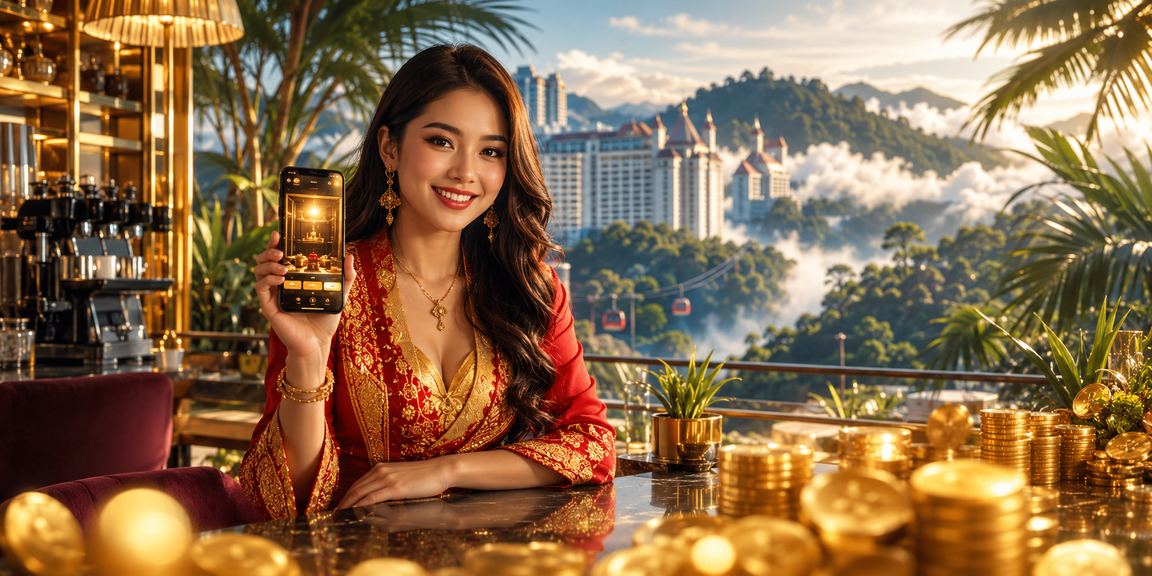 Pengguna myr88 menikmati permainan kasino dengan bonus rebat bergaya Melayu di Genting Highlands